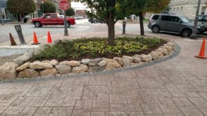 commercial landscape project fishers indiana